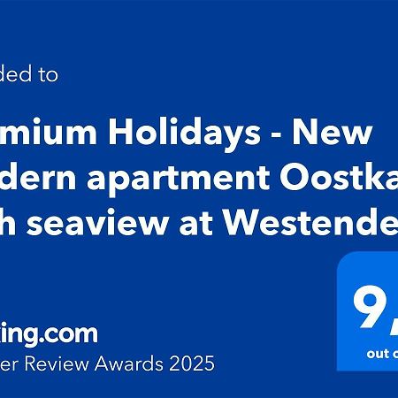 Premium Holidays - New Modern Apartment Oostkant With Seaview At Westende Миделкерке Екстериор снимка